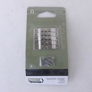 Project Basics Sawtooth Hanger 5-pack Chrome 085-03-3320 885785296974 085-03-33