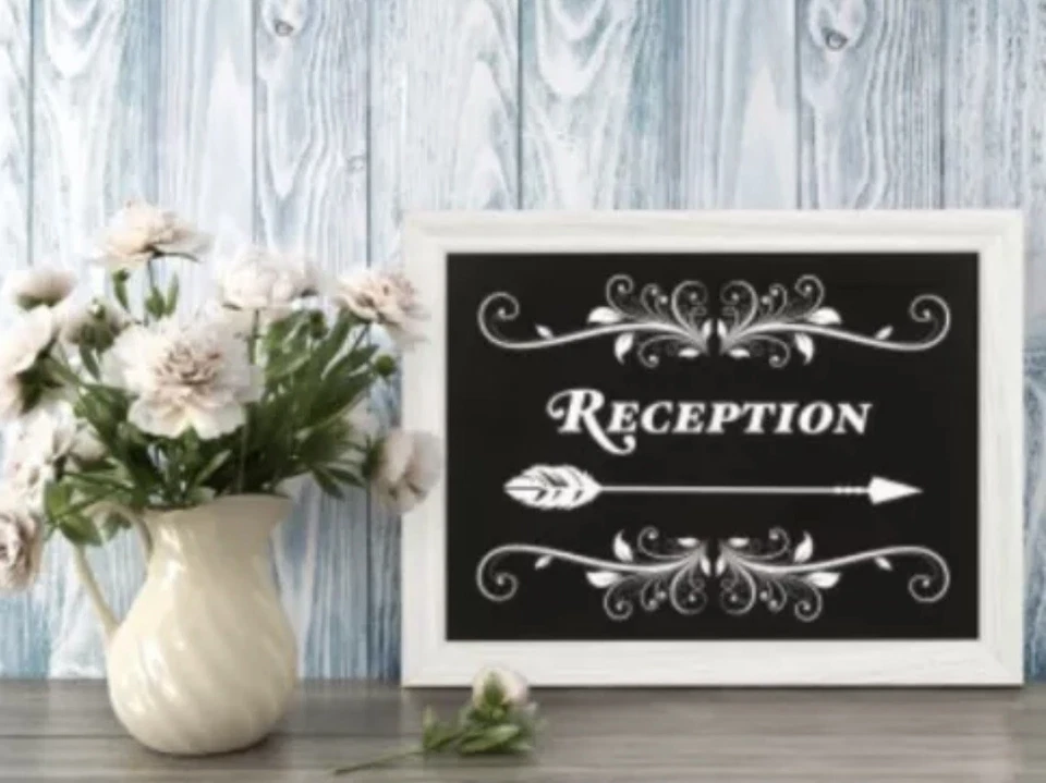 Letreros de boda BODA RÚSTICA direccionales - 11,5" 3 PIEZAS Foto 3 de 3