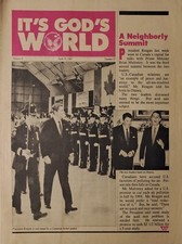 Gods World Magazine 1987 April Ronald Reagan Canada Acid Rain