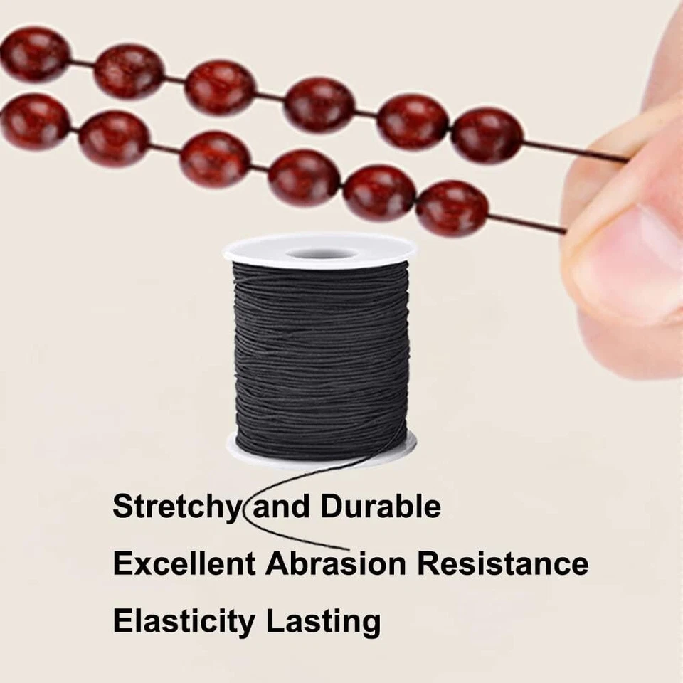 Cuerda de cristal elástico elástico de 1 mm para hacer joyas pulsera Bea Foto 4 de 4