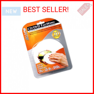 Allsop CD and DVD FastWipes, lint-free wipes for cleaning DVD, CD, PS1 ...