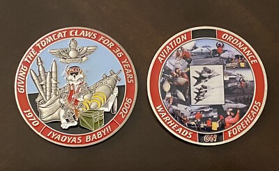 Aviation Ordinance (AO) F-14 Tomcat Challenge Coin