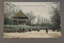 Carte postale ancienne Paris - Bois de Vincennes Kiosque rustique 1906 Ref H408
