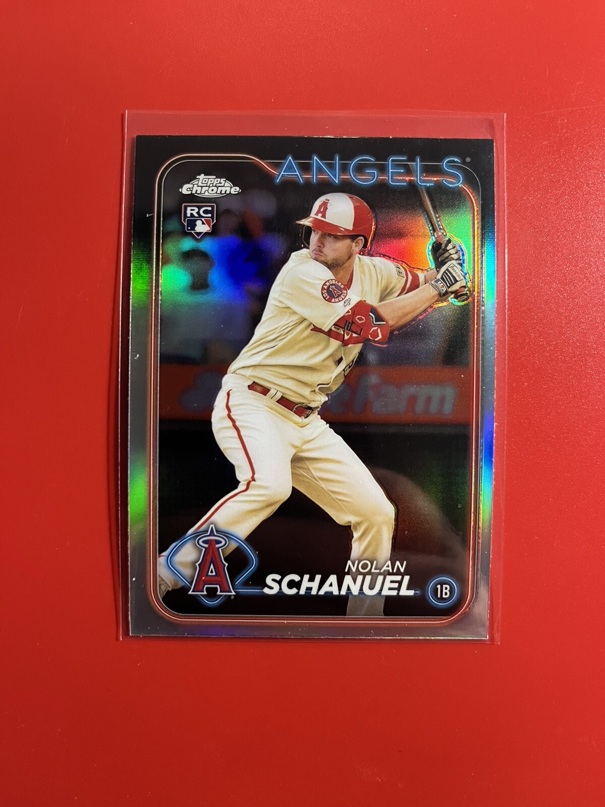 2024 Topps Chrome Nolan Schanuel RC Rookie Refractor #274 Los Angeles Angels