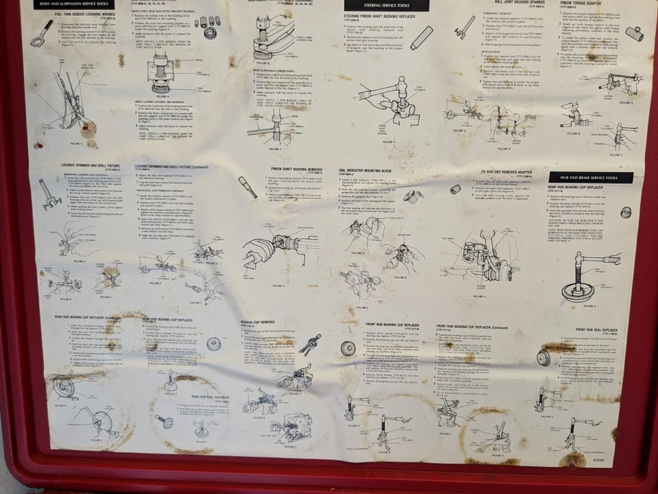 Juego de herramientas de servicio especial Ford Rotunda TKIT-1977-S Fiesta OTC herramientas mecánicas Foto 4 de 4