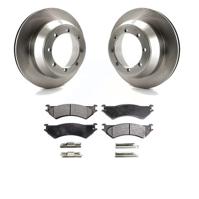 Rear Ceramic Brake Pads & Rotors Kit for 1998-2000 Ford E-350 Econoline