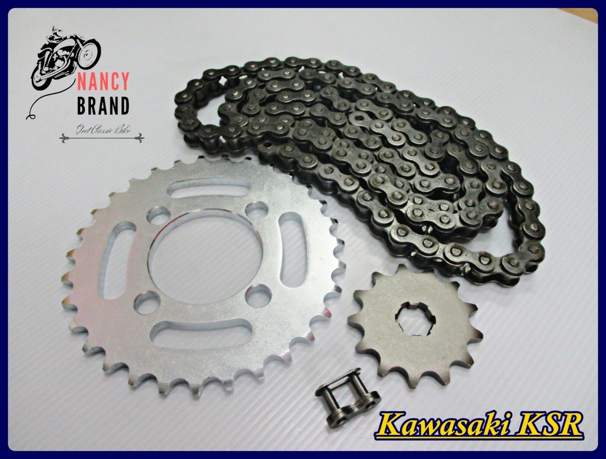 Fit Kawasaki KSR110 Front & Rear Sprocket 13T+31T & Chain Set