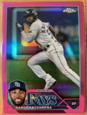 2023 Topps Chrome #59 Pink Randy Arozarena Tampa Bay Rays