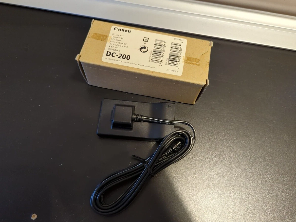 Vhbw Alimentatore Per Fotocamera Con Cavo 2 M E Accoppiatore DC, Sostituisce Canon ACK-DC20, Compatibile Batteria NB-2L