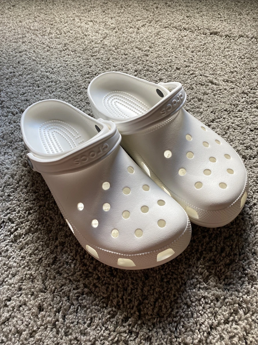 White crocs size 11 hot sale