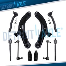 10pc Front Lower Control Arm Ball Joint Tierod Sway Link For Nissan Cube Versa