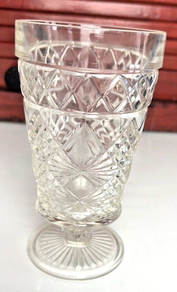 Set of 4 Hazel Atlas Big Top Peanut Butter Iced Tea Clear Glasses 11 oz