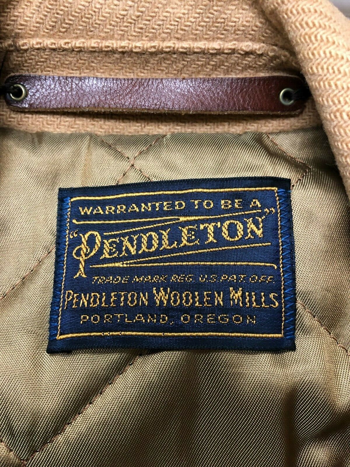 Vintage Pendleton Wool Tan Car Coat - image 5