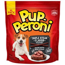 Pup Peroni Triple Steak Flavor Dog Treats, 35 oz Bag