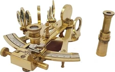 5.5 Inch Nautical Sextant Home Décor Functional Navigational Tool & Instrument.