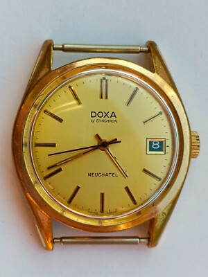Vintage DOXA By Synchron Neuchatel 54 Cal 5201 Swiss Rare | eBay