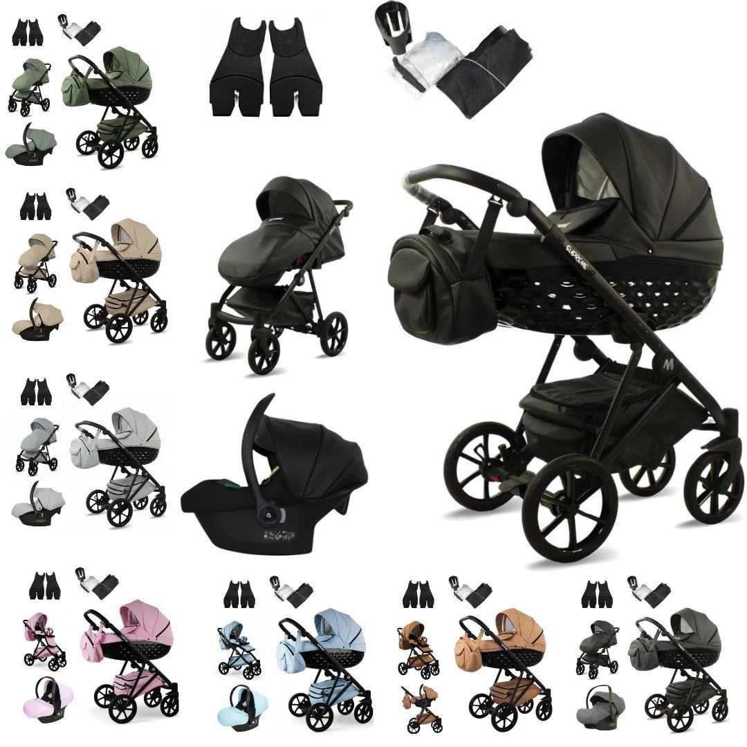 SUPREME POUSSETTE 2en1/3en1/4en1 siège auto