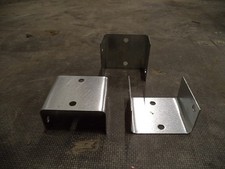 Fence Trellis Panel Post Clips Brackets. 32,38,44 or 50mm. Plain, black & brown.