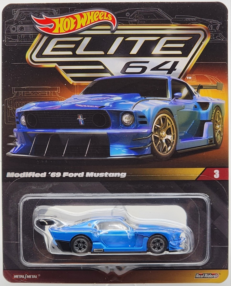 HOT WHEELS '23 RLC ELITE 64 #3 MODIFIED '69 FORD MUSTANG REAL