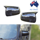 Carbon Fiber Look Rearview Side Mirror Cover Cap For Mitsubishi Lancer 2008-2012