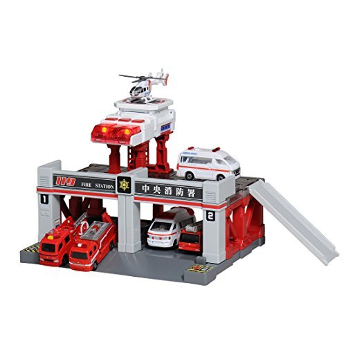 Tomica Town Build City Sound Light Feuerwache Japan Import - Bild 1 von 12