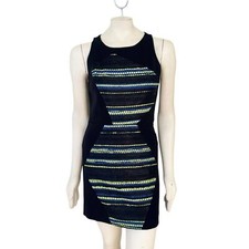 MILLY Ponte Knit Geometric Tweed Sleeveless Sheath Dress WOMEN'S 6