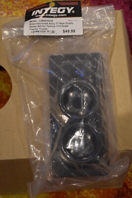 Tamiya R/C 1/14 King Grand Hauler Globeliner T7 Rear Dually Wheel Sets Gun Metal