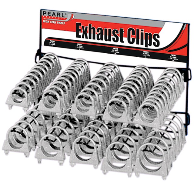 Pearl Wall Mountable Exhaust Clip Stand With 100 Exhaust Clamps Rack
