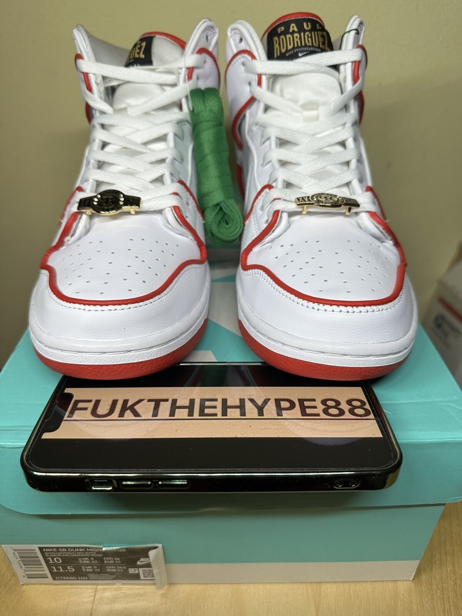 DS Nike SB Dunk High PRM QS Paul Rodríguez Mexico Boxing Mens size