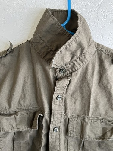 Old Navy Slim Fit Button Up Hemd Kurzarm - Grün / Oliv - Herren Größe S - Bild 7 von 18