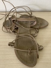 Vintage Gladiator strap Leather Dance Shoes by DANSHUZ style 6243 Sz 7M