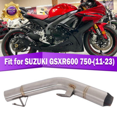 For Suzuki GSXR600 GSXR750 2011-2023 Exhaust Mid Link Pipe Connect Tube Slip-on