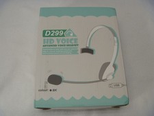 HD Voice Headset Single-sided USB Cord Volume Control D299 Light Comfortable