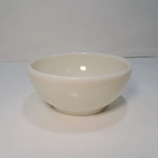 Vintage Fire King Off White Glass Oven Ware Small  5” Bowl Cereal/ Mixing 1940's