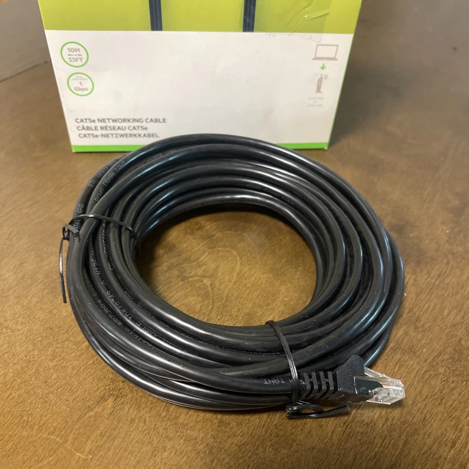 Belkin A3L791bt10MBLKS 10m CAT-5e Ethernet Patch Cable - New Sealed - Image 3 of 4