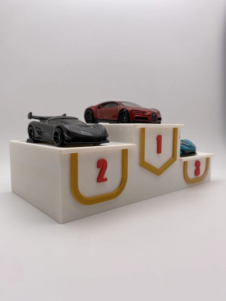 Winners Podium Stand Display Diecast Race Track 1:64 Scale - Image 3 of 4