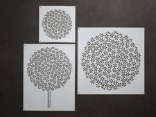 Sashiko Stickschablonen: Allium Stick- & Quiltvorlagen T12