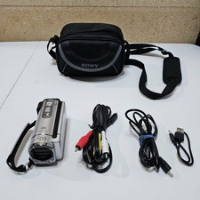 Sony Handycam DCR-SX83 Silver Camcorder 60x Zoom w/ Case 2010