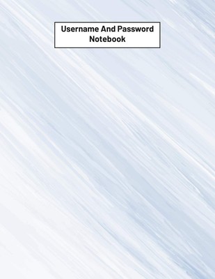 Username And Password Notebook Password Journal/password Organizer Notebooks ...
