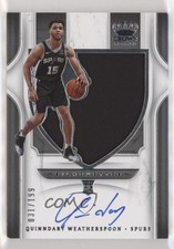 2019 Crown Royale Rookie Silhouettes /199 Quinndary Weatherspoon #110 Auto 03oi