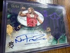 Nathan Frazer 2025 Topps Royalty WWE Superior Relic Signatures SP /50 Purple
