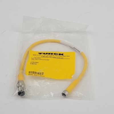 Turck PKGC 4M-0.3-RS 4.4T/S1587 Cordset, 4 Pin M To 4 Pin F, U-83733, 0.3M - NEW