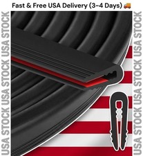 Rubber Edge Trim U Channel Self Adhesive 10FT Black EPDM Seal 1/16" Car Door