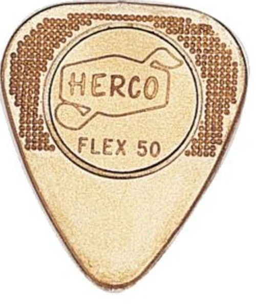 Paquete de 12 selecciones de guitarra Herco Gold Flex 50 luces 0,60 mm Foto 2 de 4