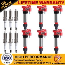6x Ignition Coils+Spark Plugs for 2010-2015 Chevrolet Traverse Camaro 3.6L UF569
