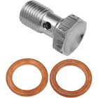 Goodridge Banjo Bolt Short 10mm x 1.0 Chrome #992 03 31SCH Harley Davidson