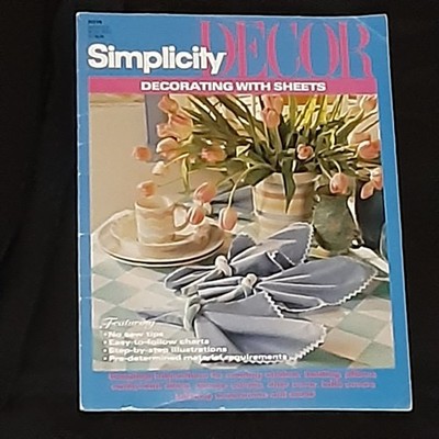 Vintage Simplicity Decor: Decorating With Sheets Craft & Sewing Booklet 0315