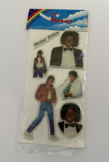 Michael Jackson Vintage 80s Puffy Stickers Unopened