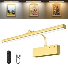 Picture Light, 15.35inch Wireless Picture Lights for Wall Rechargeable, 5400m