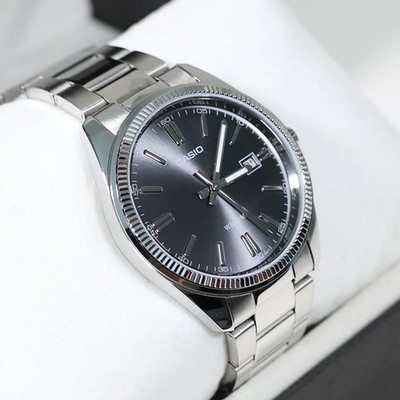 Casio Men's Vintage Gray Dial Stainless Steel Watch MTP-1302PD-1A1VEF